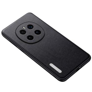 Imagem de FWYANZH Capa de couro para Honor Magic 7 Pro/7, capa de telefone com proteção total de lente fina, proteção contra quedas e impressões digitais, preta, 7Pro