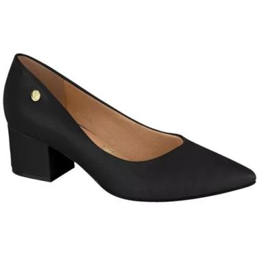 Imagem de Sapato scarpin salto medio vizzano - feminino, Preto, 37
