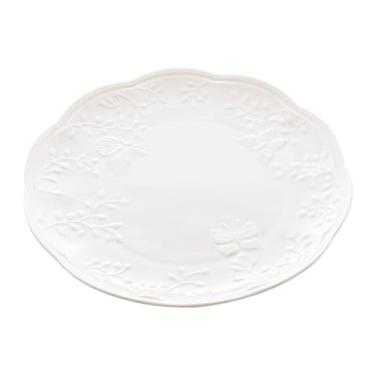 Imagem de LYOR - Prato Raso de Porcelana New Bone Butterfly Flower 26,5cm x 27cm x 2,5cm