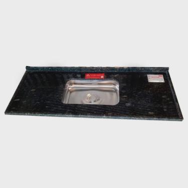 Imagem de Pia de Cozinha Granito Ubatuba 180cm Standard Cuba Simples l. A. Pias e Granitos