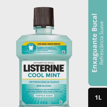 Imagem de Enxaguante bucal listerine cool mint refrescância suave sem álcool 1L