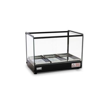 Imagem de Estufa Vitrine Quadrada para Salgados 3 Bandejas evr Titã 110V