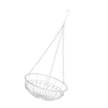 Imagem de Ｂｅｓｇａ Cesto de vaso de flores pendurado cesta europeia multifuncional decoração de casa recipiente pendurada para pátio para pátio externa interna