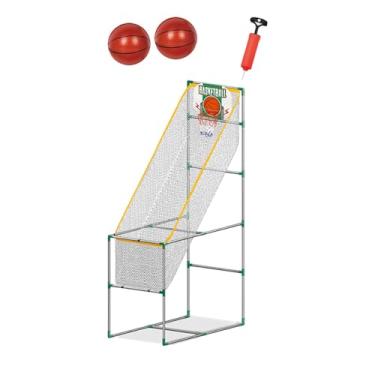 Imagem de Deevoka Crianças Arcade Basketball Game Basketball Hoop fácil de montar, com 2 Bola, 1.39m