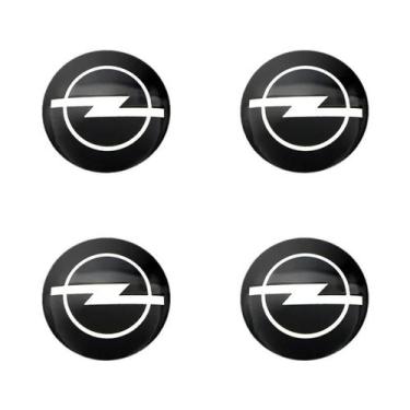Imagem de Adesivos de Roda de Alumínio para Carro Opel - 4 Peças (Ampera, Corsa,