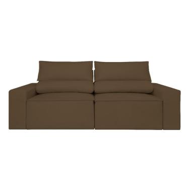 Imagem de Sofá Retrátil-reclinável 1,80m Confortável Balaqui Decor Marrom