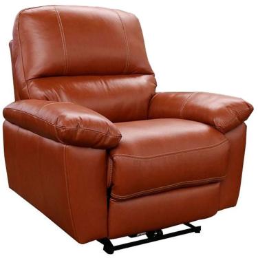 Imagem de Poltrona Reclinável Elétrica Power Touch Couro Conhaque