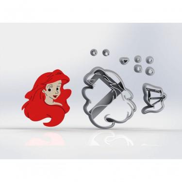 Imagem de Cortador Pequena Sereia Ariel Modular 7 Cm