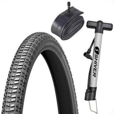 Imagem de Pneu Levorin Atacama Aro 26 x 1.95 + Camara Shiver bico grosso + Bombinha Bicicleta Bike Mtb Dh