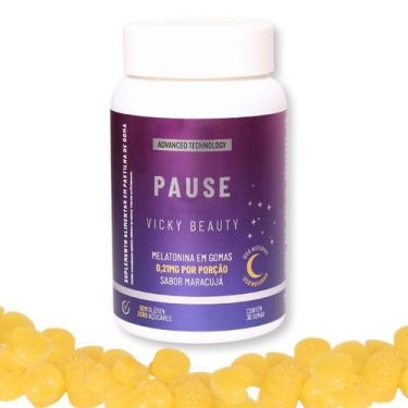 Imagem de PAUSE - Melatonina em Goma Sabor Maracujá (30 gomas) - VICKY BEAUTY, Ú