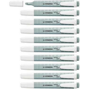Imagem de Marca Texto STABILO SWING COOL, Earth Green (163), Caixa com 10 unidades