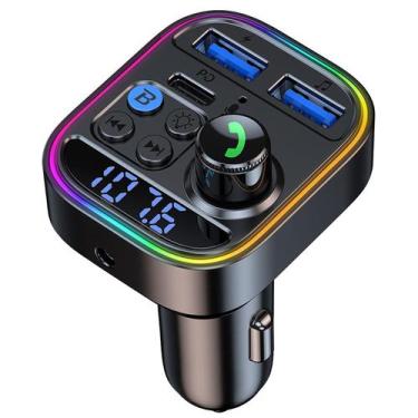 Imagem de Adaptador Bluetooth CCAKRZY T18 para carro, transmissor AUX FM