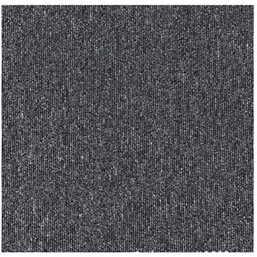Imagem de lehom Azulejos de carpete, 20 peças, comercial, resistente, quadrado, corte, azulejo, com adesivos de 50,8 x 50,8 cm com fundo de asfalto antiderrapante para casa, escritório, hotel, cinza escuro, 20 azulejos/53,8 metros quadrados