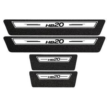 Imagem de Soleira Protetora Porta Premium Branco Hb20 2023 2024 2025 - Jhow Ades