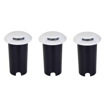 Imagem de Balizador Spot Embutir 1 Facho Led Redondo 1W Escada 3un