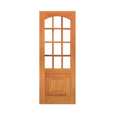 Imagem de Porta Caiçara Vidrinho - Madeira Maciça - Angelim