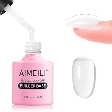 Imagem de AIMEILI Esmalte Em Gel Hema Free 5 1 Builder Base, Cruelty Free, Vegano, Fortalecedor Translúcido Nude Extensão Dura 10Ml-149