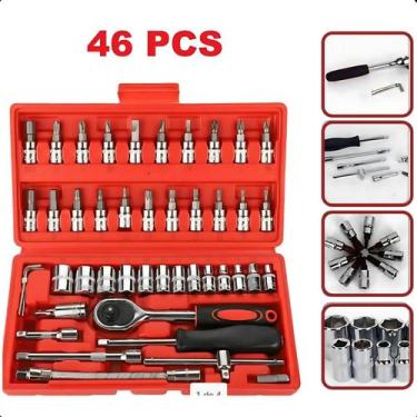 Imagem de Ferramentas compactas com 46 peças para consertos em casa. - ASAF