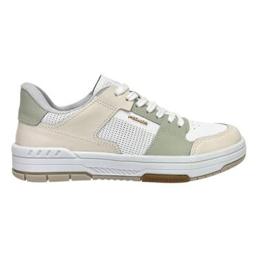 Imagem de Tênis Pegada Feminino London em Couro 212602 Branco/Pistache