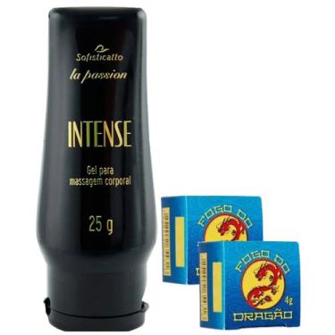 Imagem de Gel Intense Para Massagem Corporal + 2 Pomada Fogo do Dragão Ginseng -