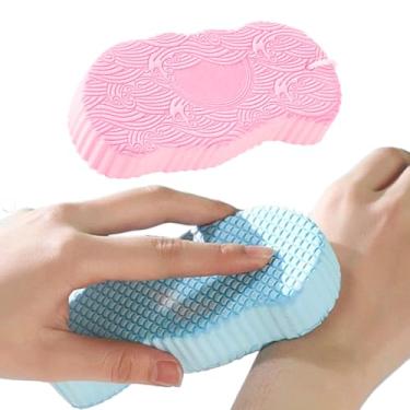 Imagem de Esponja De Banho Para Bebé - Esponja De Banho Em Favos De Mel Para Chuveiro Infantil - Puff Macio Para Pele Esfoliante Para Banheira Lavatório Crianças Mulheres Viagem