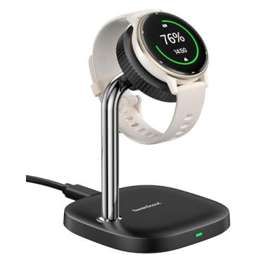 Imagem de SwanScout Suporte de carregador para Garmin Watch Forerunner 255/165/55, Vivoactive 6/5, Instinct 3/2, Fenix, Tactix, Approach, Quatix Series e para vários dispositivos de relógio Garmin, SwanScout