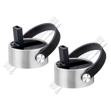 Imagem de Prurex Tampa de canudo para garrafas Hydro Flask de 5,8 cm de largura de 340 a 1,814 g, tampa de substituição à prova de vazamento, acessórios de garrafa de água para Hydroflask, alça durável e