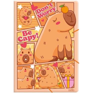 Imagem de Pasta ABA Elástica Plástica A4 BE CAPY Laranja Pacote com 10 - Dello
