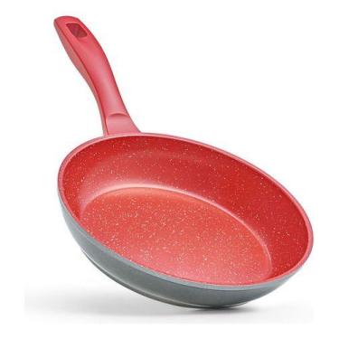 Imagem de Panela Polishop Sauté Grand Vermelha De 24cm Frigideira Flavorstone