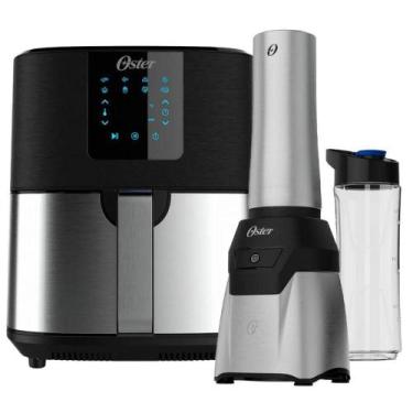 Imagem de Kit Blender Power Inox E Fritadeira Ultra Digital 4,8L Oster 110V