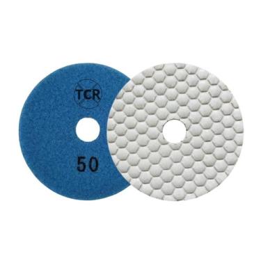 Imagem de Lixa Seca Colmeia Branca Diamantada Polir Marmore 100MM Pro - tcrabras
