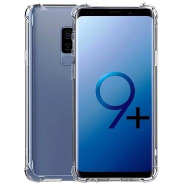 Imagem de USTIYA Capa para Samsung Galaxy S9 Plus S9+ Uso Resistente, Bumper Absorção Choques em TPU Transparente Protector Câmera Espessamento nas Quatro Pontas da Carcasa