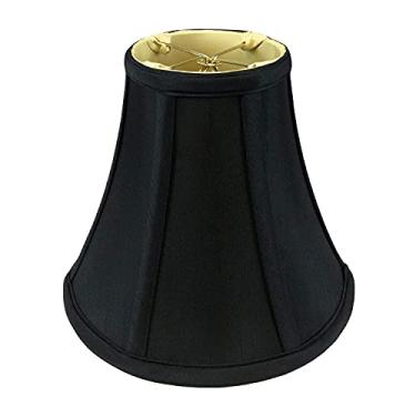 Imagem de Abajur de abajur True Bell da Royal Designs com encaixe redondo, Tradicional, 7", Black