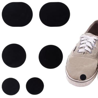 Imagem de NICENEEDED 6 peças de remendo de reparo de furos para sapatos, adesivo autoadesivo de reparo de gáspea de orifício circular para tênis