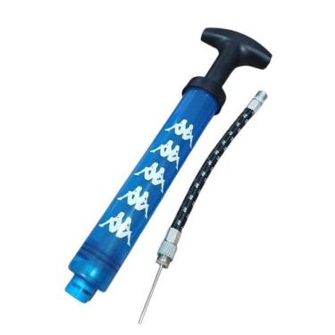 Imagem de Bomba de Ar Kappa Dupla Ação Para Bolas e Pneus, Azul
