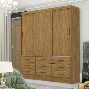 Imagem de Guarda-Roupa Sevilha 3 Portas 9 Gavetas Carioca Móveis