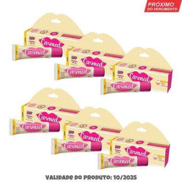 Imagem de Kit 6 Unidades Hidratante Labial Carmed Bff Beijinho Fps30 10g - CIMED