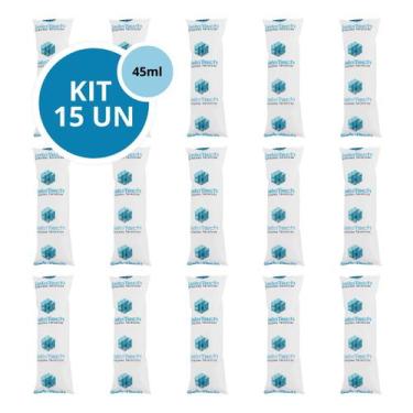 Imagem de Kit 15 Gelo Gel Bolsa Artificial Reutilizável Flexível Compressa 45g -