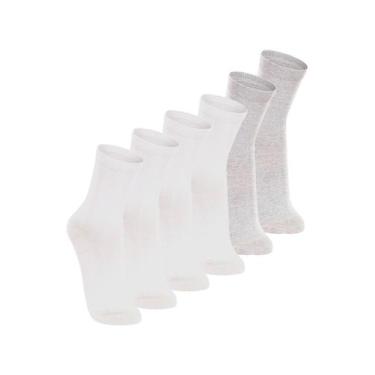 Imagem de Kit com 6 Pares de Meias Cano Longo Lupo 4575-088 Colorido, Branco