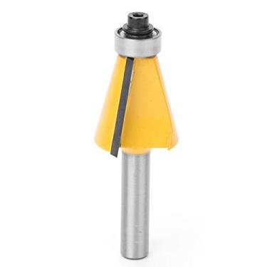 Imagem de Broca de Roteador de Chanfro, Borda Chanfrada de Haste de 8 Mm Com Cortador de Fresagem para Carpintaria de Rolamento Liga YG6 para MDF, Madeira Maciça, Aglomerado, para Aparar e