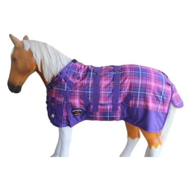 Imagem de CHALLENGER Cobertor de inverno roxo 51971B miniatura 1200D burro pônei cavalo cavalo cavalo 54"