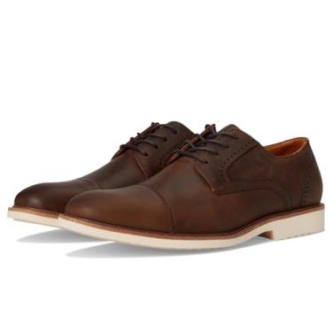Imagem de STACY ADAMS Wesbridge Sapato Oxford masculino com cadarço, Cavalo louco marrom, 9.5 Wide