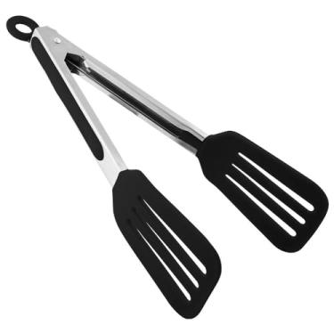 Imagem de Pegador Espátula em Aço Inox e Silicone (PRETO)