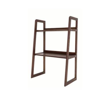 Imagem de Suporte de impressão, prateleiras duplas de metal, prateleira de exibição doméstica, sala de estar, pequena estante de livros, suporte de impressora de escritório, decoração de mesa