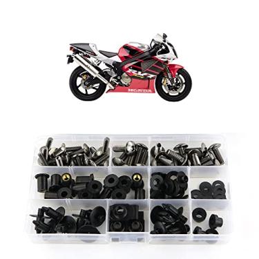 Imagem de Xitomer parafusos completos para bodywork Honda VTR1000 RVT1000 RC51 2000 2001 2002 2003 2004 2005 2006, parafusos de carenagem completos/arruelas/porcas/ilhós (Titânio)
