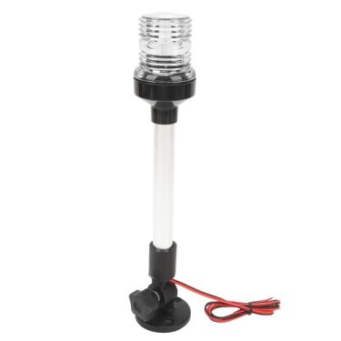 Imagem de Generic Luz de Popa do Barco, IP68 à Prova d'água Em Toda a âncora Luz de Navegação Base de Liga de Alumínio Brilhante Baixo Consumo de Energia Alta Estabilidade para Marinha (Branco Quente)