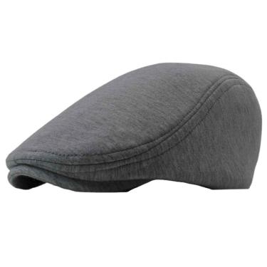 Imagem de Boina masculina de malha fio penteado 100% algodão cinza