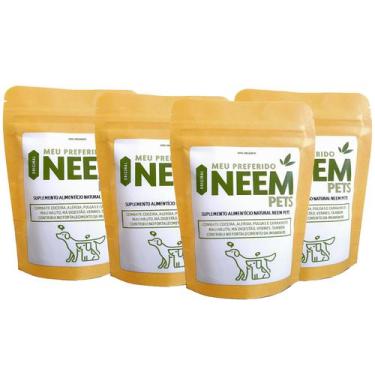 Imagem de Kit Com 4 Suplementos Pet Natural e Multi Benefícios Controla Queda de