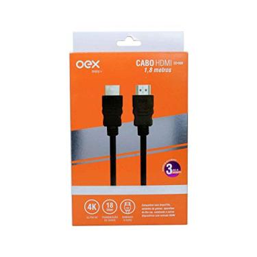 Imagem de Cabo HDMI banhado ouro 1.8 metros OEX CE502 - Preto