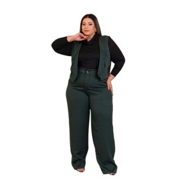 Imagem de Conjunto Coletinho Alfaiataria Feminino Plus Size Social - Thania Moda